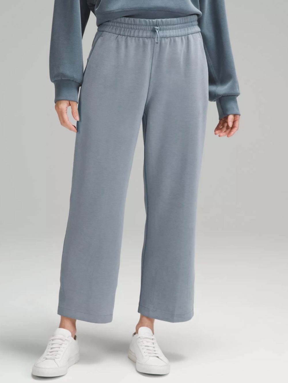 Lululemon Softstreme High-Rise Straight-Leg Cropped Pant Size 2 Slate Blue